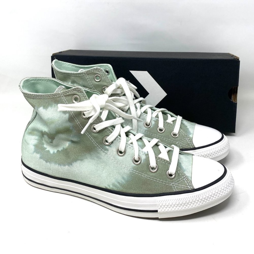 Converse Shoes Men's Size 171912C CTAS High Top Light Field Surplus Green Canvas - Picture 6 of 9
